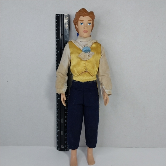 Vintage Disney Beauty & The Beast Prince Adam Doll Articulated Mask 12" Doll - Picture 8 of 12